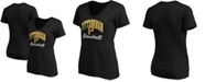 Fanatics Women's Black Pittsburgh Pirates Victory Script V-Neck T-shirt